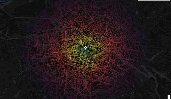 Accessibility mapping of complex transportation networks