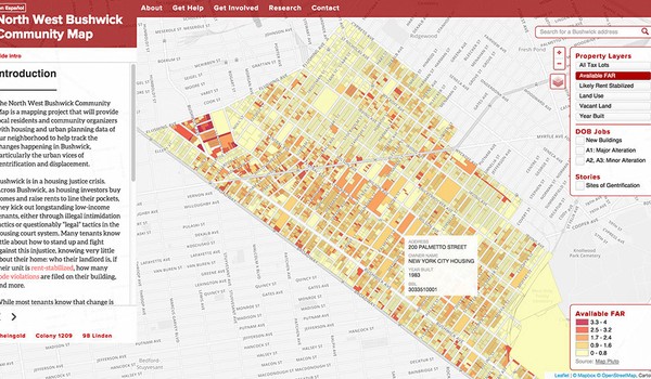 Northwest Bushwick Community Map