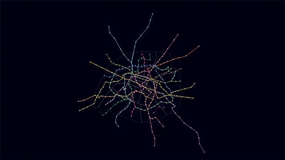 A new representation of our transport network shaped by metro data