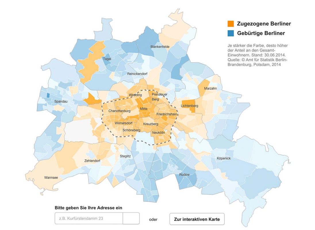 New and native Berliners - who came, who went and who lives here today