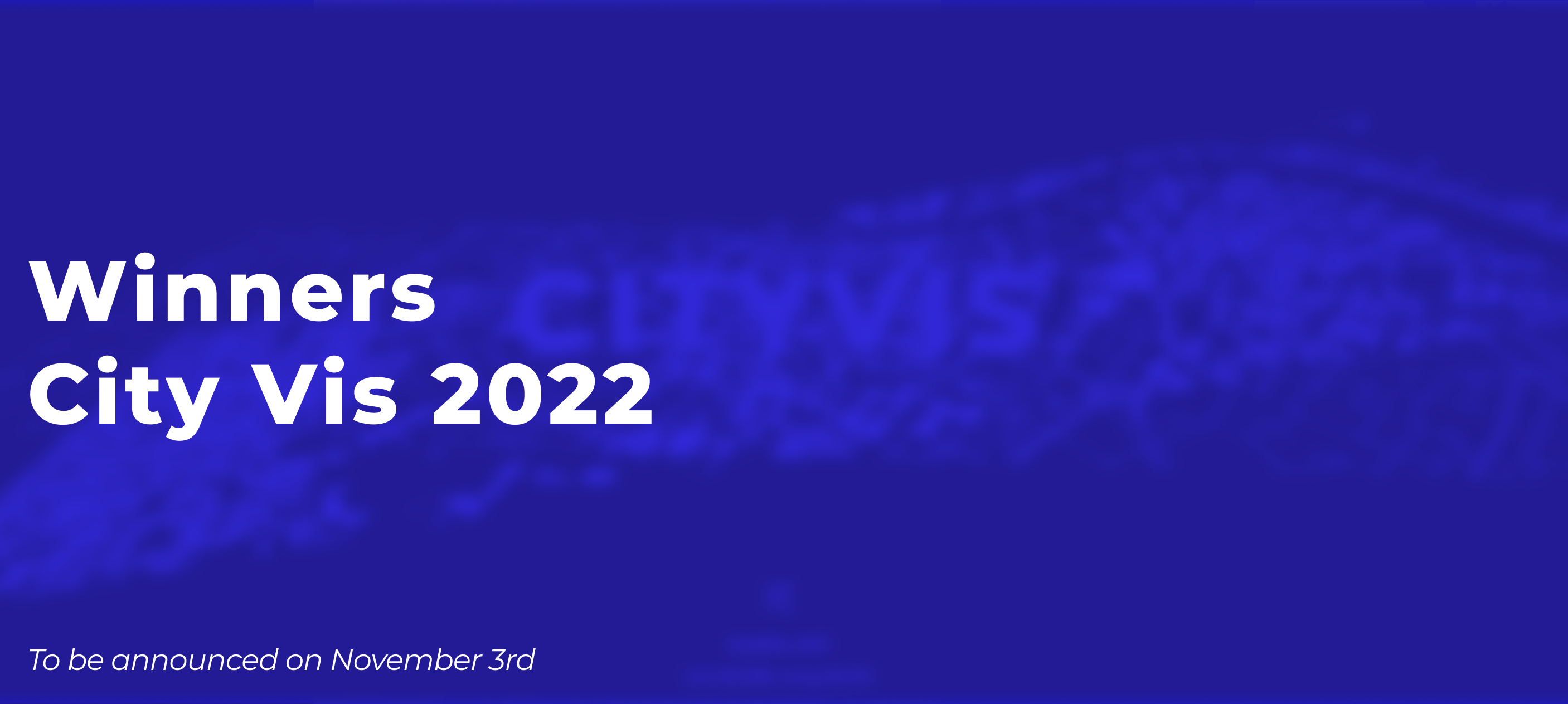 Winners of cityvis competition 2022